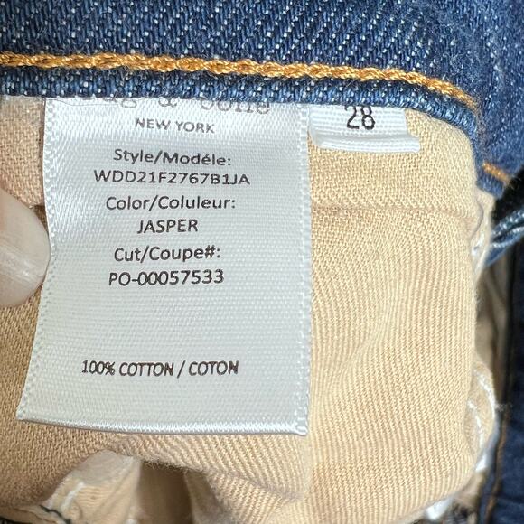 Rag & Bone NWT Maya High Waist Ankle Slim Straight Leg Jeans JASPER Size 28 $275 - Picture 7 of 9